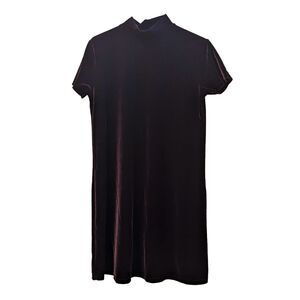 Vintage Jaqueline Ferrar Velvet Dress Womens 10 90s Minimalist Goth Whimsigoth
